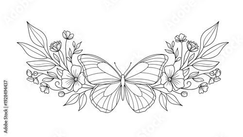 Butterfly floral