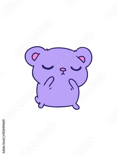 flashy sales animation of freehand drawn cartoon of a cute bear
