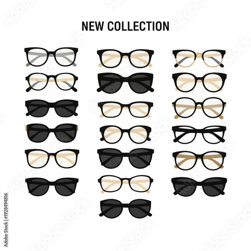 A Stylish Presentation Of New Spectacle Designs, Emphasizing Fashion, Vision, And Contemporary Style