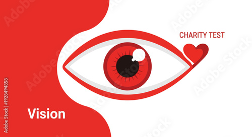 A Visual Representation of Charity in Connection with Vision and Eye Care Concepts