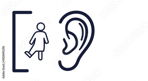 Abstract Concept of Human Accessibility and Listening with Symbolic Visuals