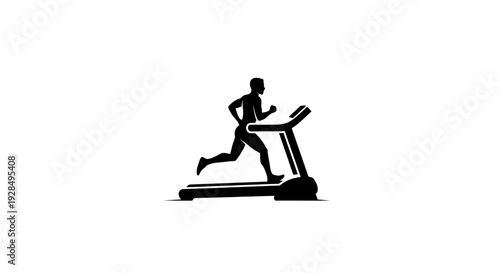 Person Running on Treadmill for Fitness Exercise