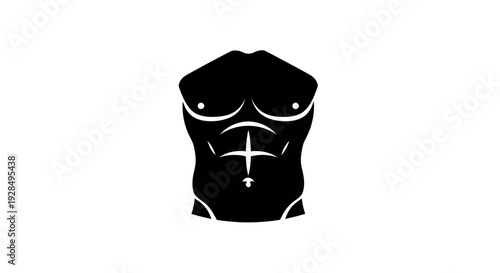 Stylish Male Chest with Necklace and Defined Muscles