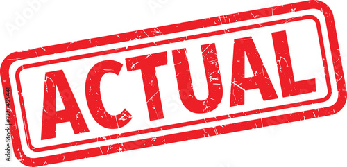 ACTUAL red rubber stamp text