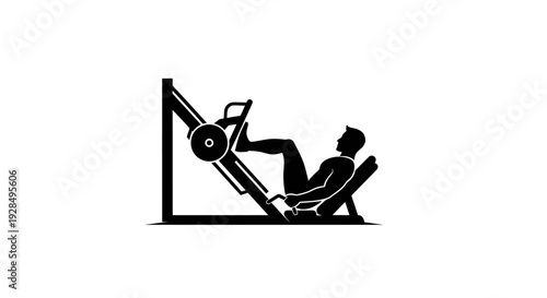 Person Using Inclined Exercise Equipment for Fitness