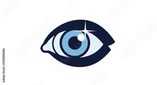 Abstract Eye Icon Illustrating Vision, Clarity, and The Ability To Observe All