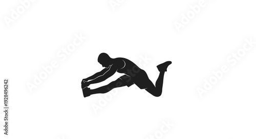 Dynamic Action Shot of a Person Diving into Water