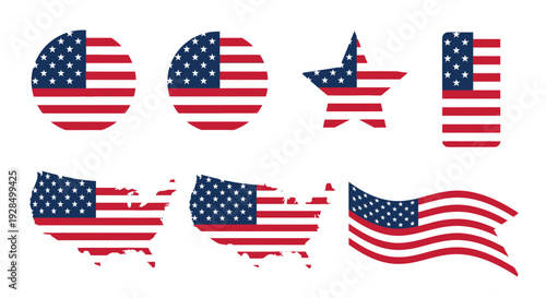 american flag variations, patriotic symbols, united states of america