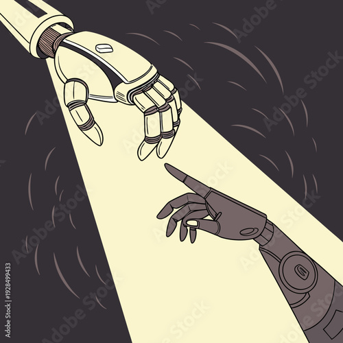 Robotic Hand and Human Hand Collaboration