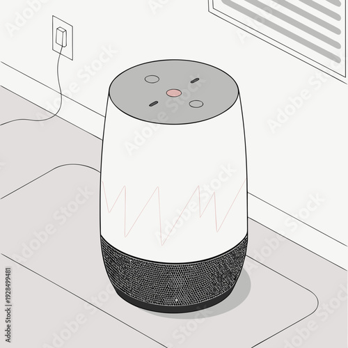 AI Voice Assistant Listening Interface