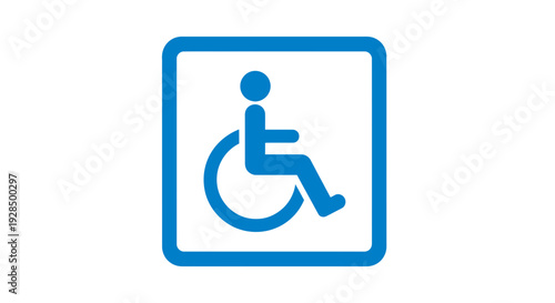 Accessibility Symbol: A Blue Icon Illustrating Universal Design and Inclusive Mobility