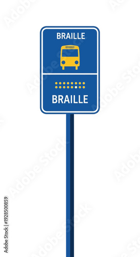 Accessible Bus Stop Sign: Navigation Aid with Braille for Vision-Impaired Travelers