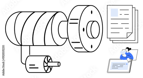 Data management concept. Data management systems ensure secure access and organization. Data management supports businesses, digital transformation, and efficient operations. For security, analysis