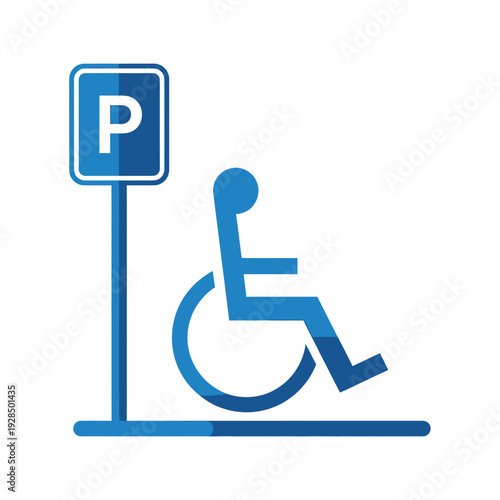 Accessible Parking Sign Illustrative Representation for Individuals with Physical Disabilities