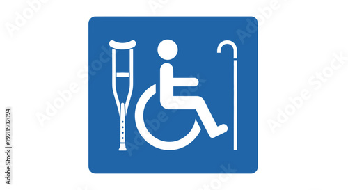 Accessible Symbol For Disability Awareness And Assistance In Public Spaces