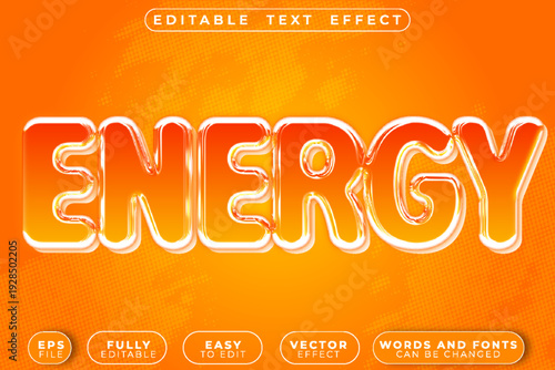 Energy Power Motion Vector Fully Editable Smart Object Text Effect