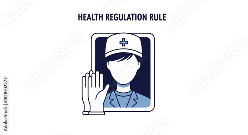 Adherence To Health Guidelines: Illustration Of Medical Protocol And Safety Measures