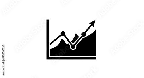 Financial Growth and Investment Chart with Upward Trends