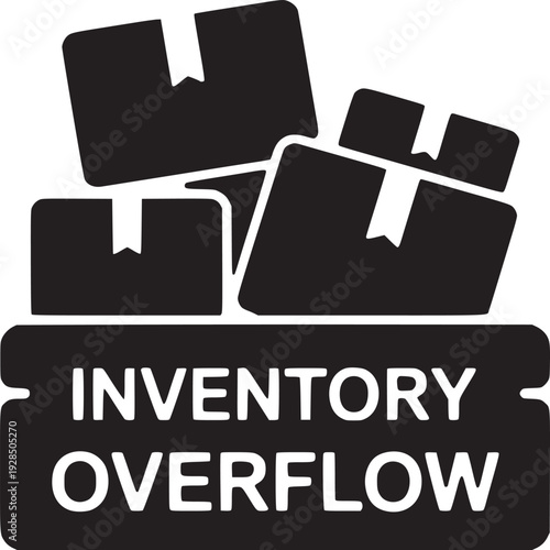 Solve inventory overflow problems with this bold, impactful graphic designed for strategic business solutions
