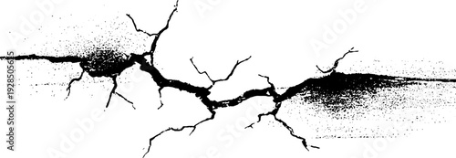 High contrast abstract cracked steel plate design for industrial themes and graphics