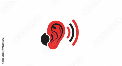 Audio Icon Illustrating Auditory Perception and Amplified Sound Transmission Clarity