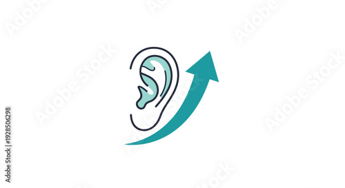 Auditory Enhancement: Illustration Depicting Improved Hearing And Increased Perception