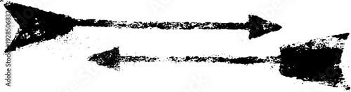 High contrast abstract arrow design in stencil style for creative projects