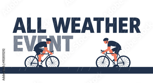 All Weather Cycling Event Demonstrating Resilience and Endurance During Adverse Conditions