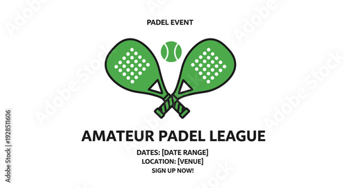 Amateur Padel League Event Announcement: Dates, Location, Sign-Up Information Included Now