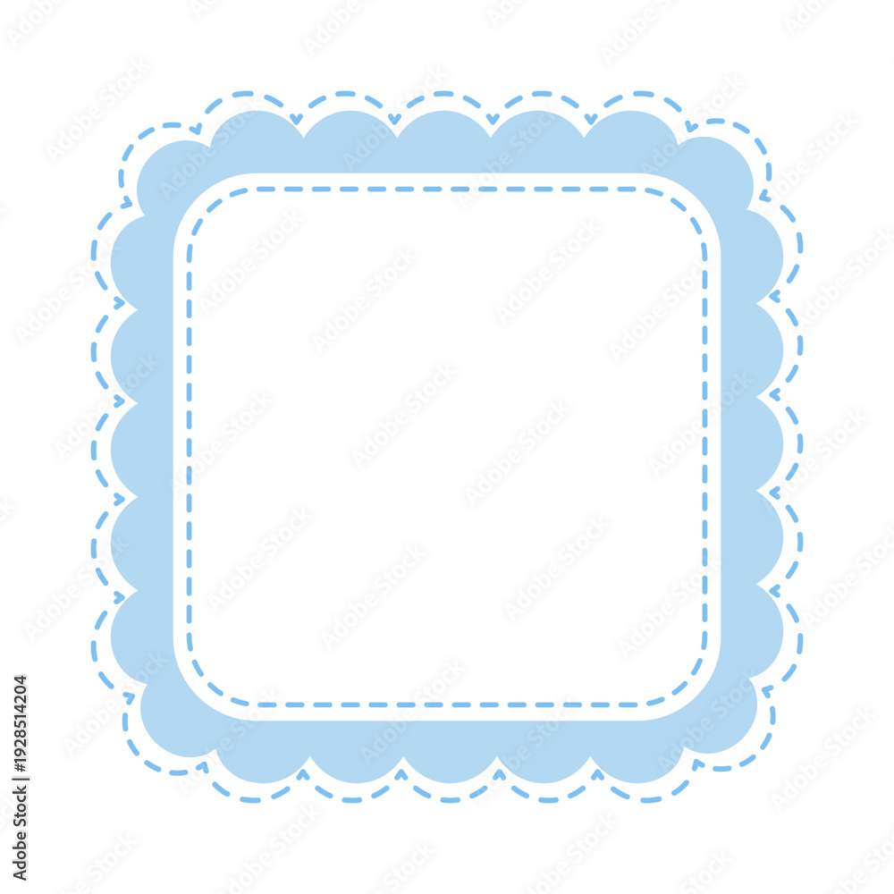 Fototapeta premium cute wavy textbox