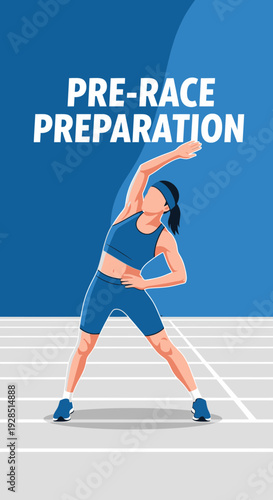 Athlete's Pre-Race Ritual: Dynamic Stretching and Warm-Up Before the Competition Begins
