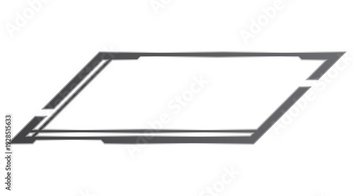 dark silver slant frame