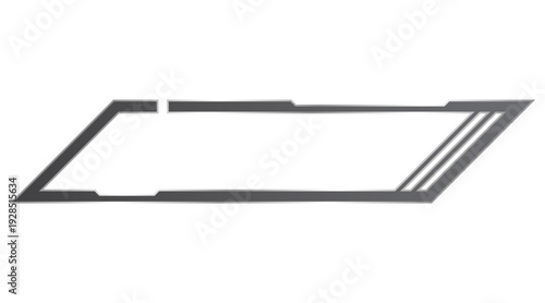 dark silver slant frame