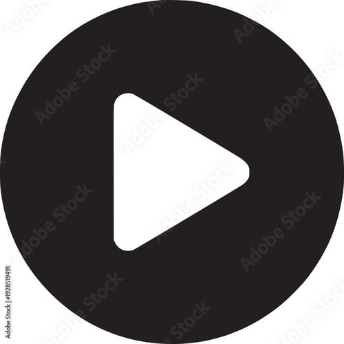 Play button icon design for video, media, or presentation to instantly grab viewer attention