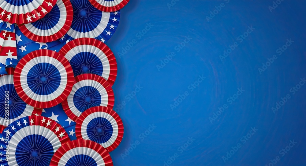 Obraz premium Celebrate labor day with patriotic decorations and american spirit