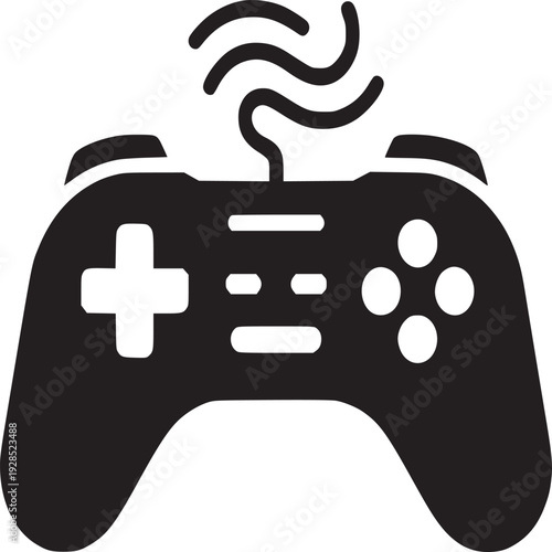 Modern wireless game controller icon signaling connectivity for immersive digital entertainment experiences