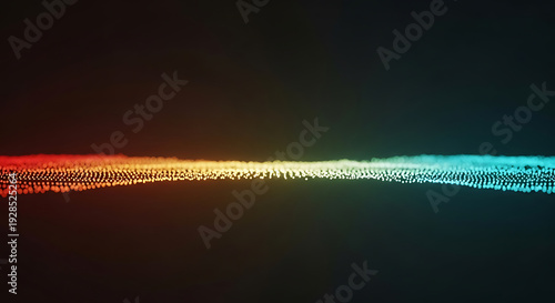 Vibrant Spectrum of Light Waves in a Dark Background