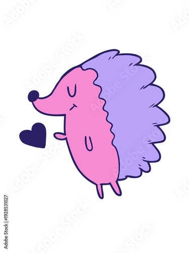 Wallpaper Mural shaking motion animation of cute cartoon hedgehog Torontodigital.ca