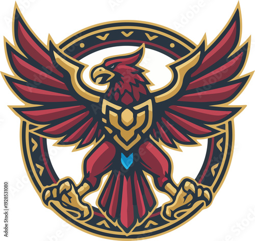 coat of arms with wings