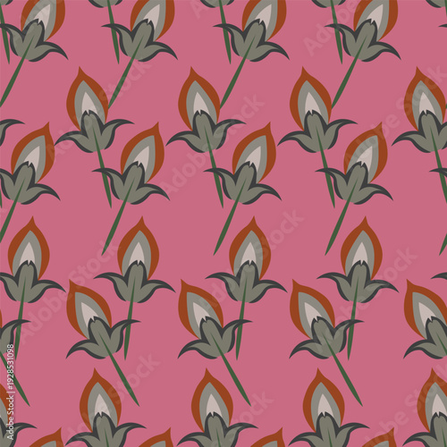 Seamless Floral Pattern in vector