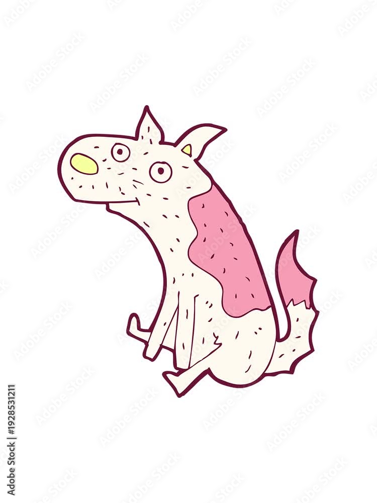 custom made wallpaper toronto digitalshivering motion animation of cartoon sitting dog in bright glow color