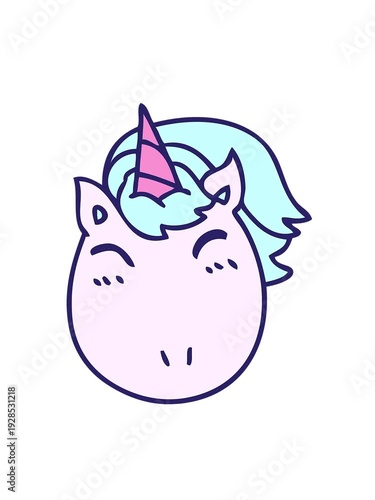 Wallpaper Mural attention grabbing animation of quirky cartoon unicorn Torontodigital.ca