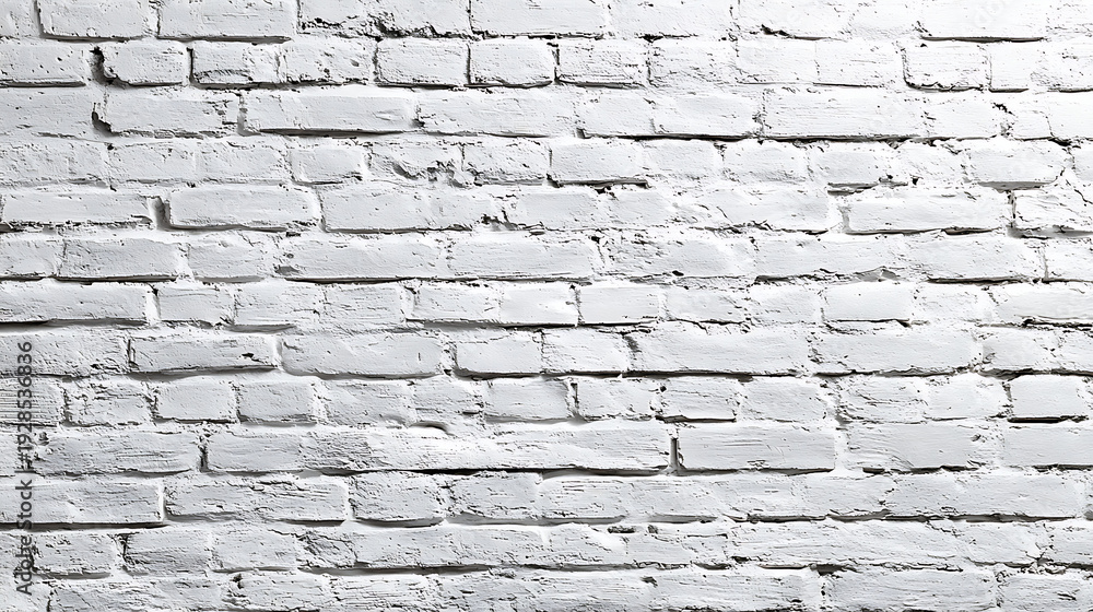 Obraz premium White Brick Wall Texture Close Up painted