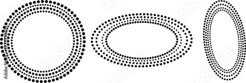 Modern dotted circle patterns for creative design projects