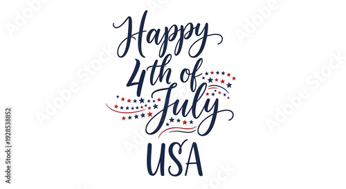 Happy 4th of July USA greeting