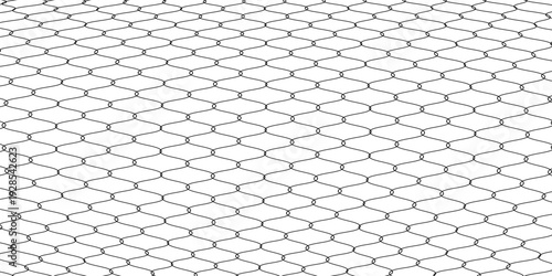 Curved net pattern. Seamless design for sportswear or equipment like soccer goals, volleyball nets, basketball hoops, hockey nets, and athletic gea