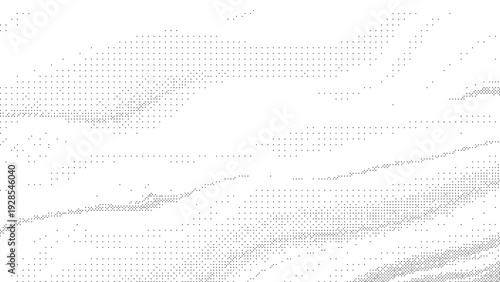 Minimal Black Dotted Wave Abstract Background Vector Pattern, Suitable for Corporate Website Design, Tech Presentation Slide and Modern Marketing Banner