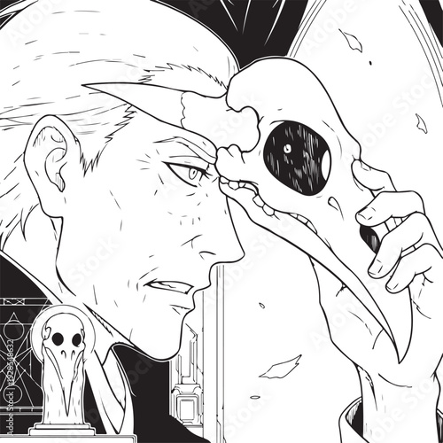 Angry Thunder Mage With Staff