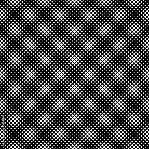 Black and white rounded square pattern background - abstract monochrome vector illustration from squares