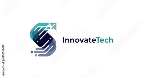 InnovateTech Logo Design Modern Technology Concept.